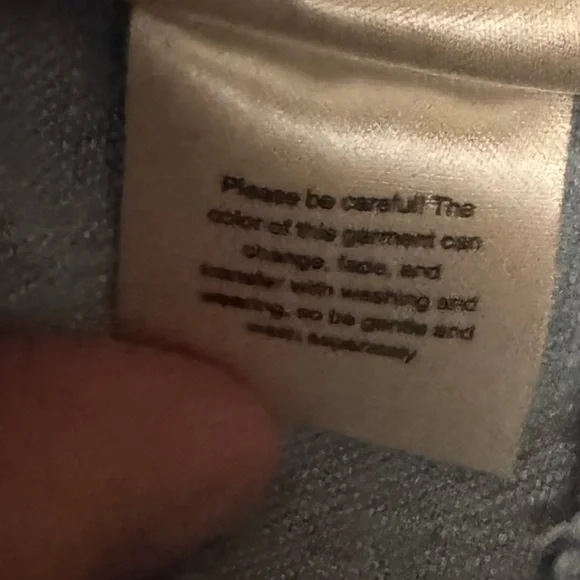 Free People We The Free Jude Denim Pullover Indigo Size Medium - Picture 11 of 11